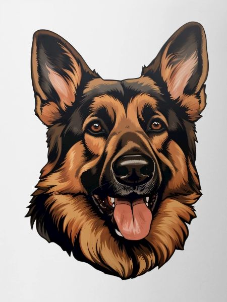 German Shepherd Head