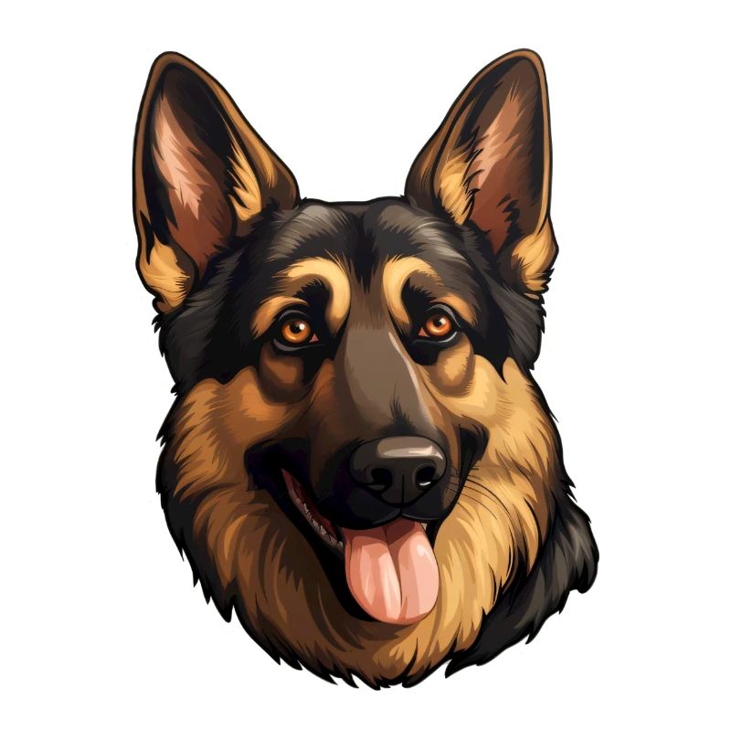 Schäferhundkopf