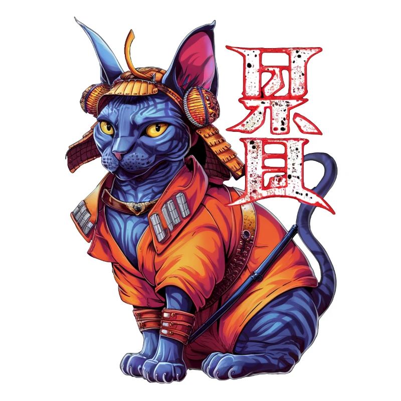 Samurai-Katze - Ninja-Kätzchen