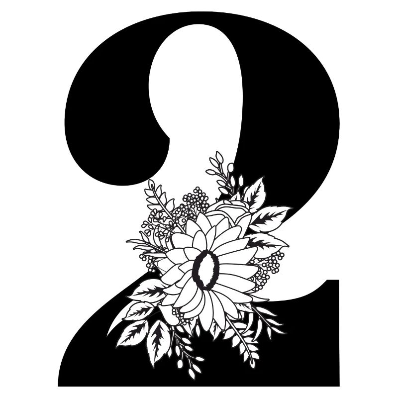 Nummer 2 Schwarze Blumen - 2. Blumenjubiläum