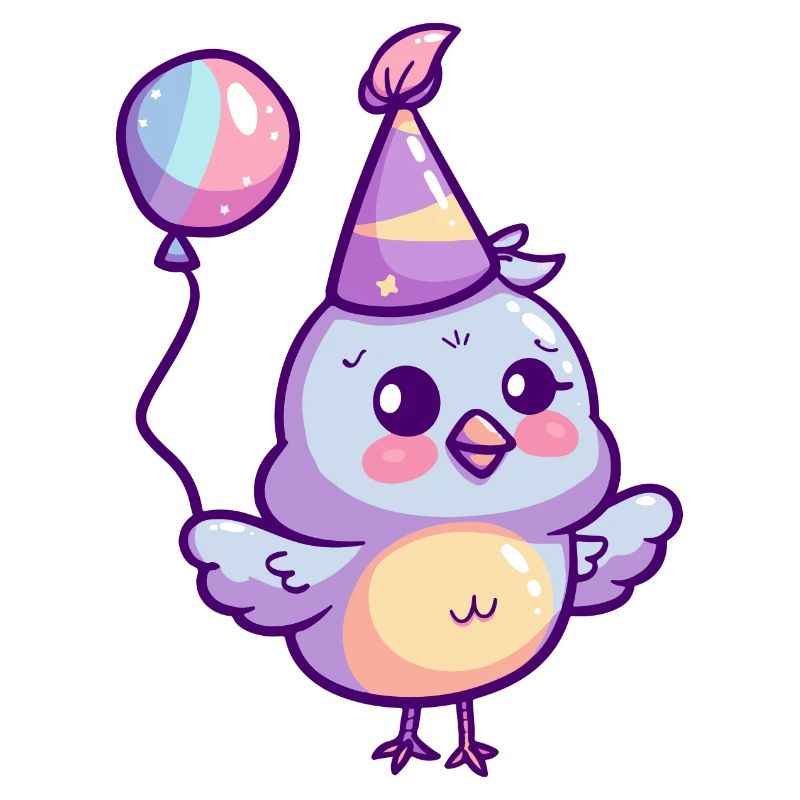 Colombe oiseau anniversaire bébé