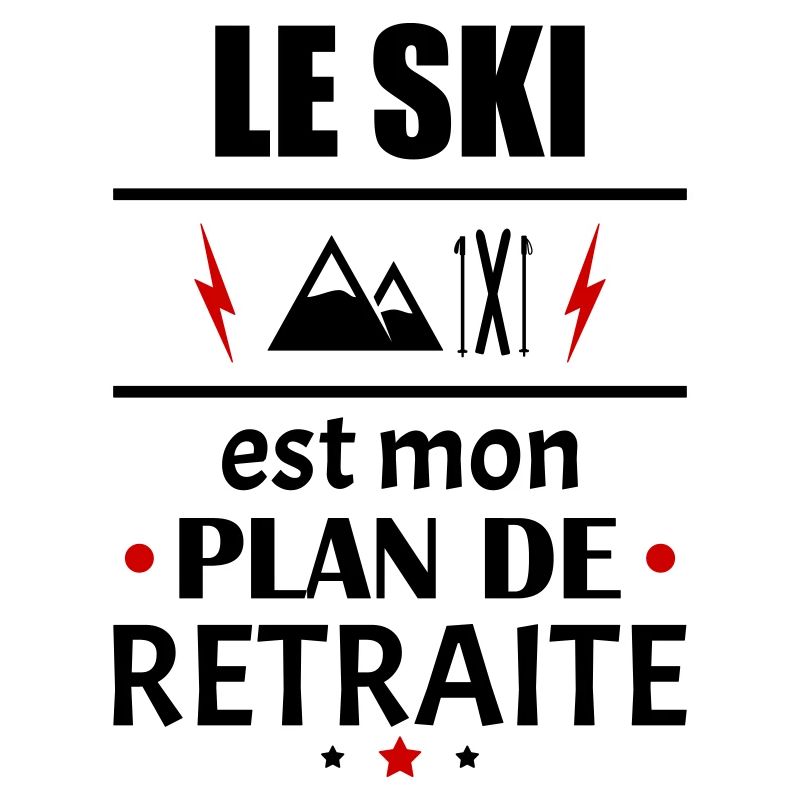 Le ski est mon plan de retraite, humour, noël