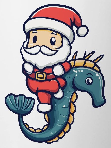 Seahorse Santa Claus