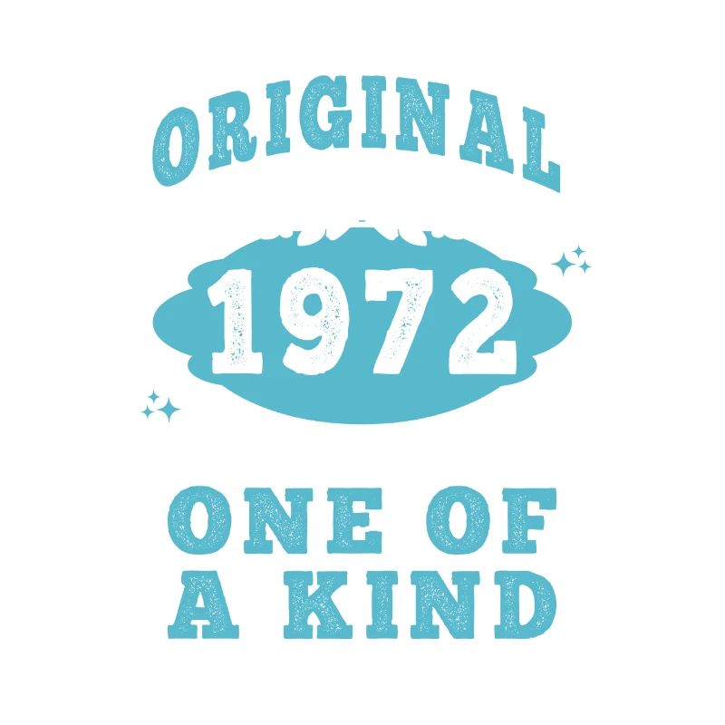 Original 1972 Vintage retro. Tshirt anniversaire 2