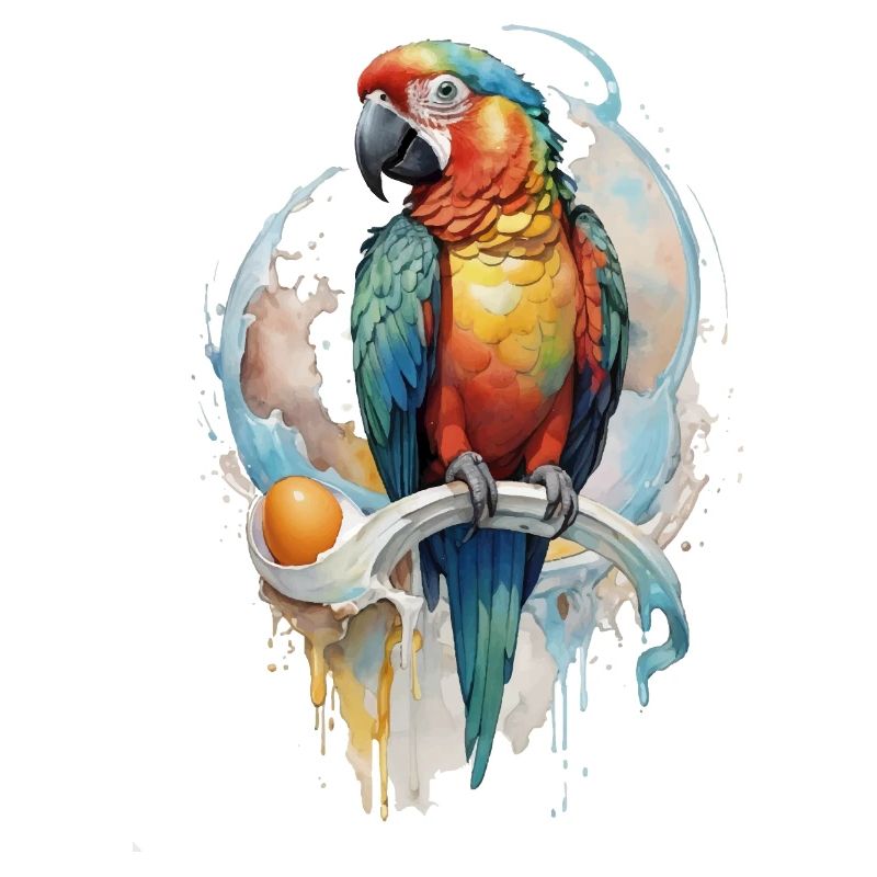 Perroquet Aquarelle
