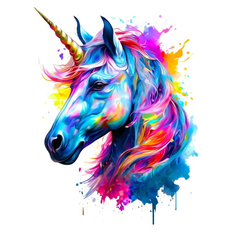 Bemaltes Einhorn