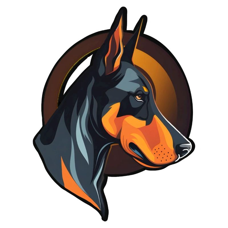 Cooler Dobermann Dobermannhalter