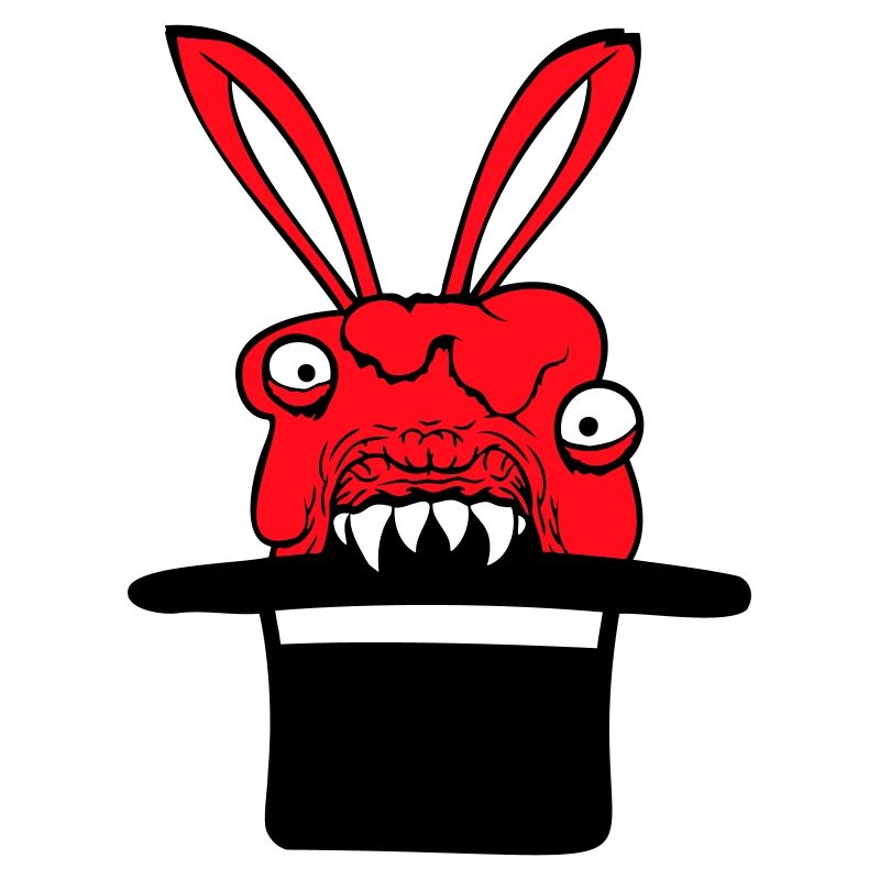 Bunny Monster Wizard Top Hat Evil Horror