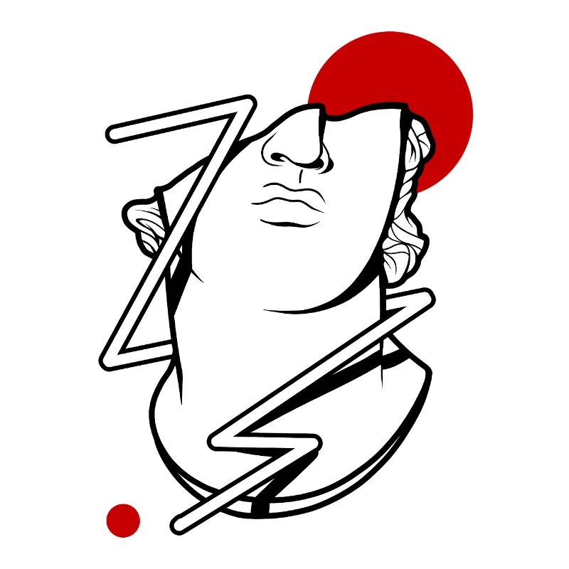 Antike Figur, Kopf