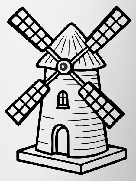 Windmill Symbol Mill