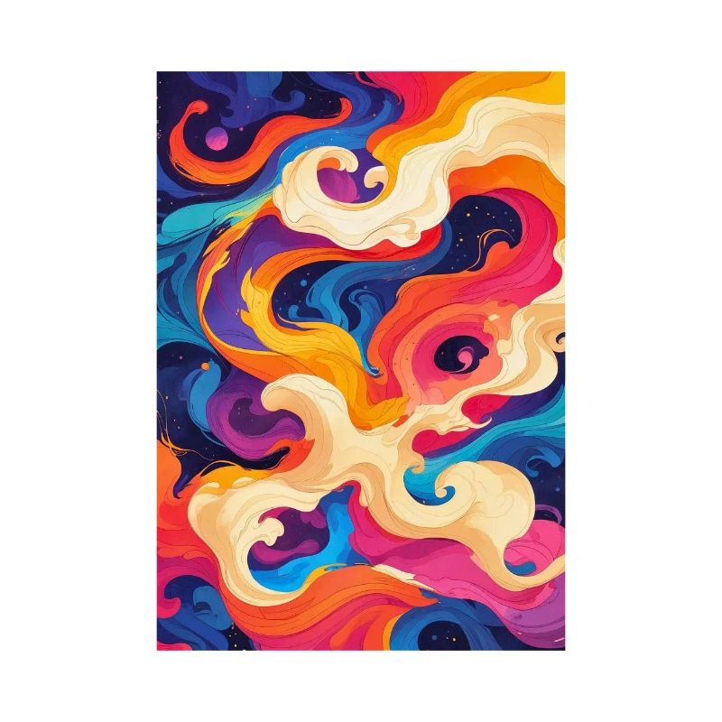 Tourbillon chromatique abstrait