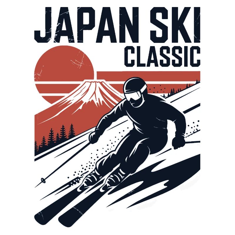 Japan Ski Classic Retro Design