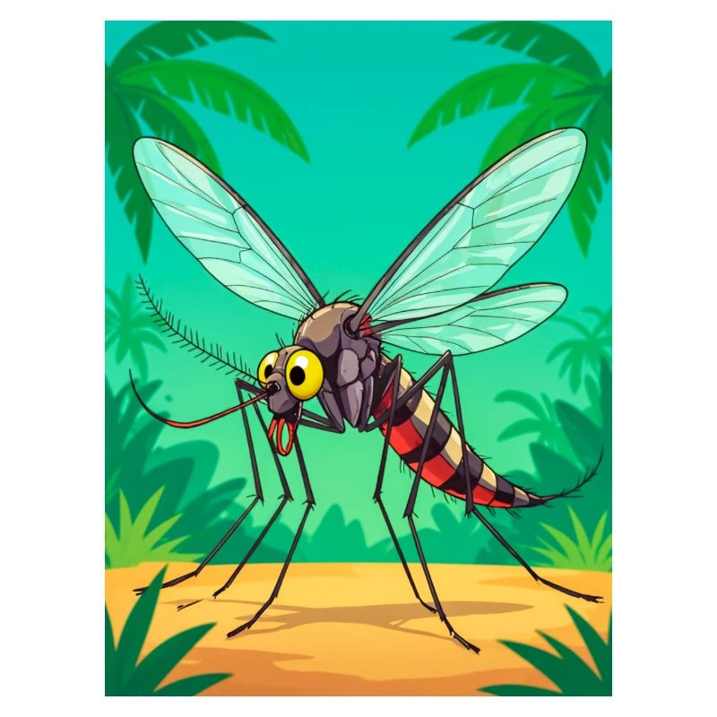Anopheles mosquito – widespread in tropical 