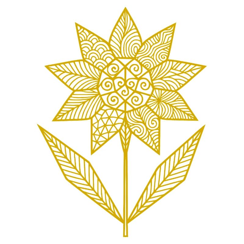 Illustration géométrique de fleur de mandala