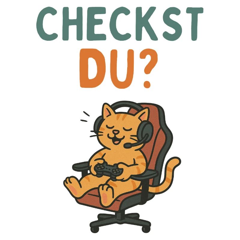 chat de jeu dans la chaise de direction design rétro vintage