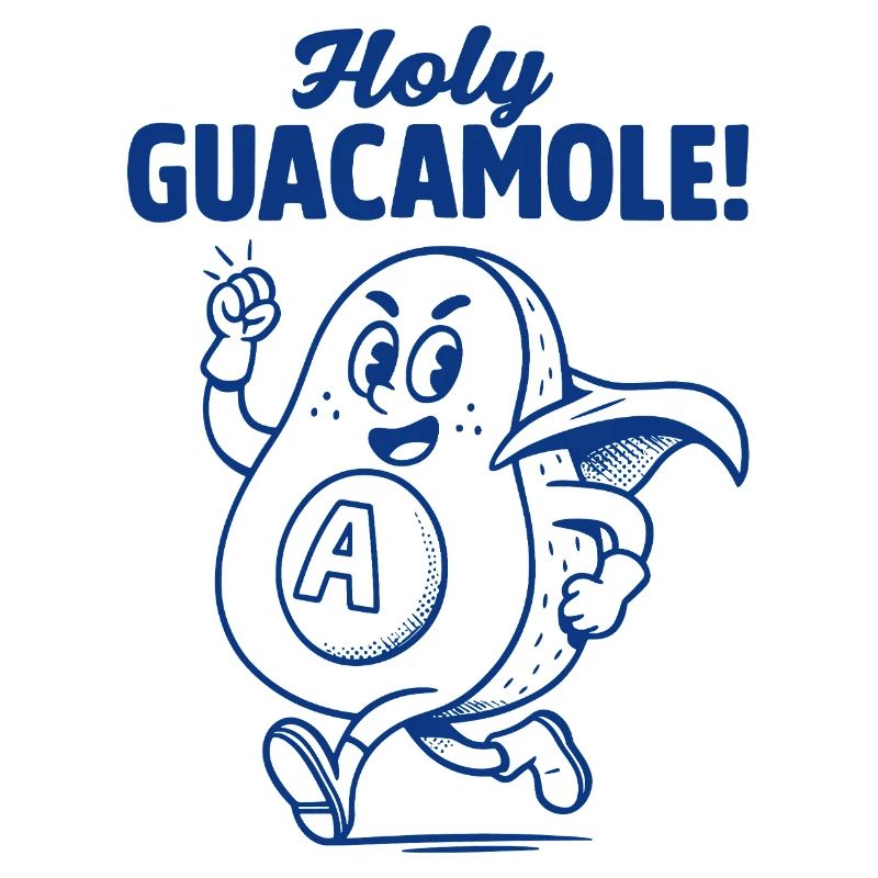 Heiliger Guacamole Avocado-Mascot