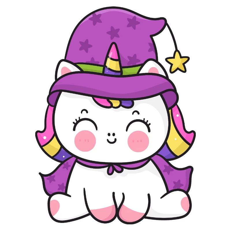 Zauberer Kätzchen Einhorn