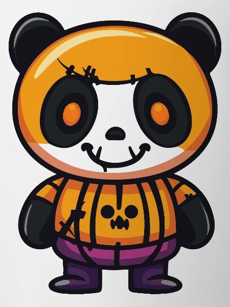 Panda Halloween Zombie