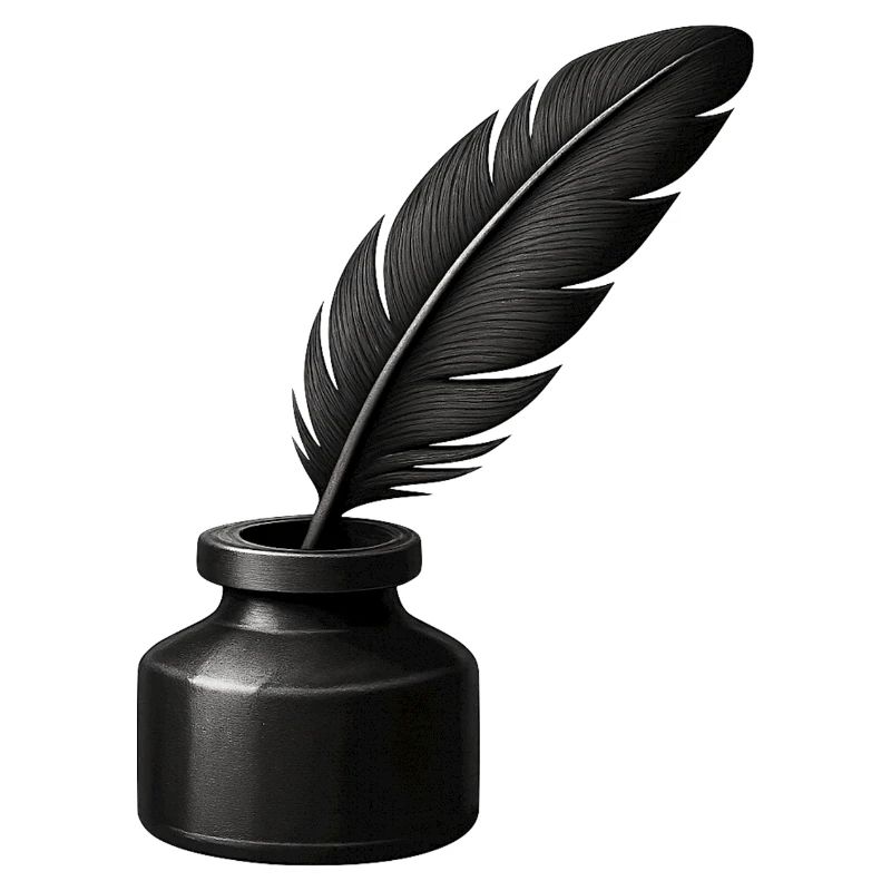 Plume noire dans l’encrier