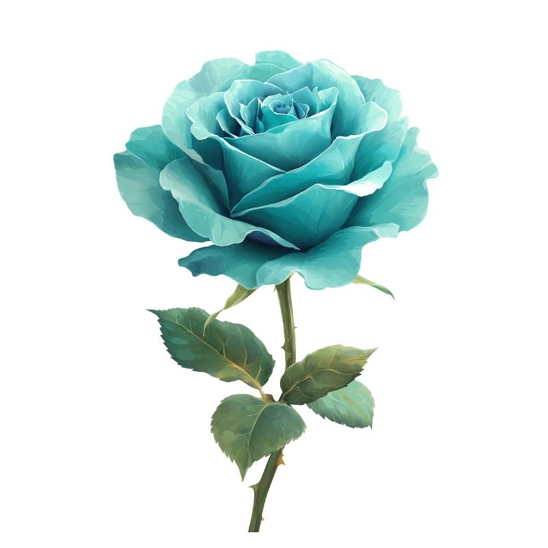 Bleu Turquoise Rose