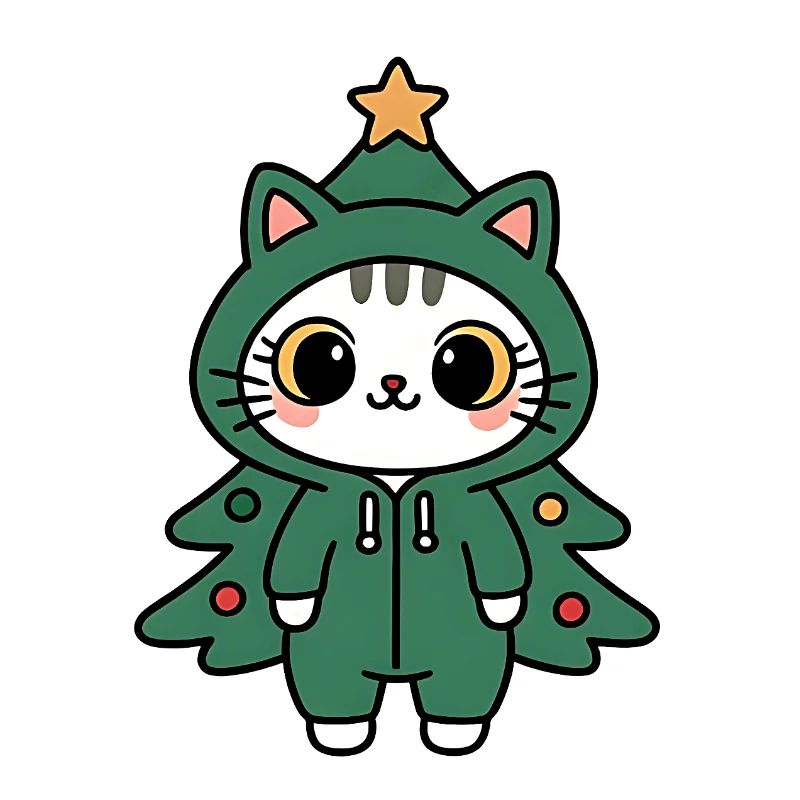 Kitten Christmas Tree Costume