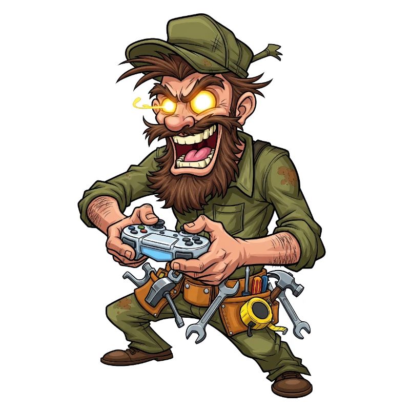 Adventure Gamer with Tools Craftsman