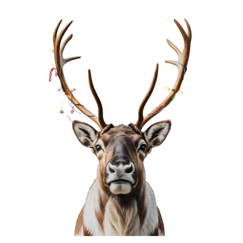Cerf Rudolph Joyeux Noël doux