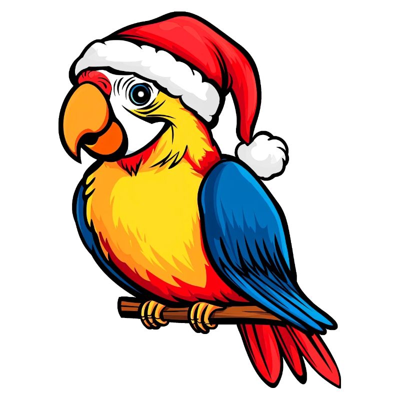 Perroquets Noël / Oiseau du Père Noël