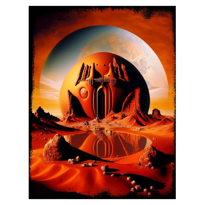 Roter Mondtempel Desert Sphere