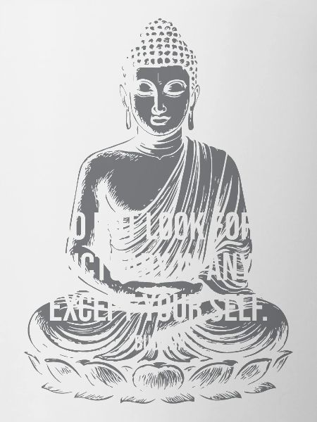 Self Sanctuary Buddha Quote Design