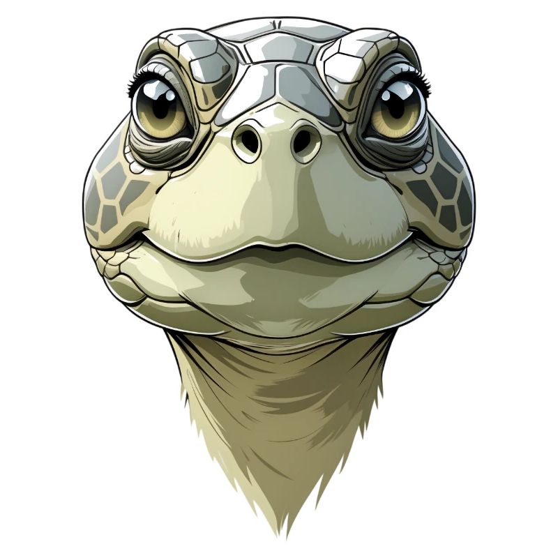Lustiger Schildkrötenkopf