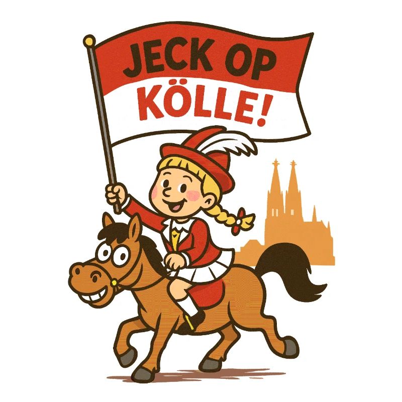 Jeck op Kölle ! Mädchen im Karneval