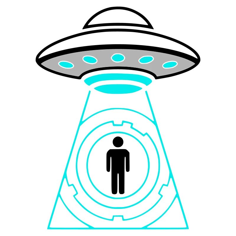 UFO Entführung Beam Me Up Vektor