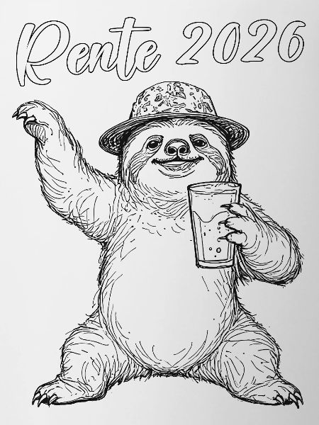 Sloth 2026 Sloth Retiree Lazy Colleague