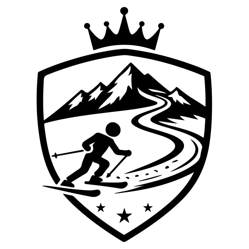 Blason de la piste de ski
