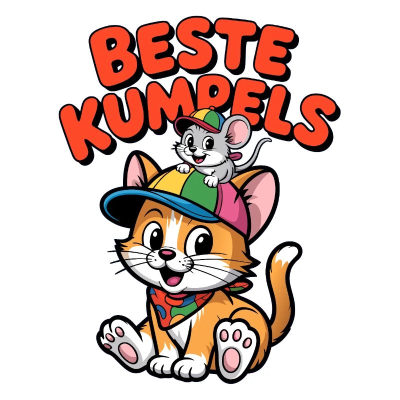 Amitié Chat-Souris des meilleurs potes