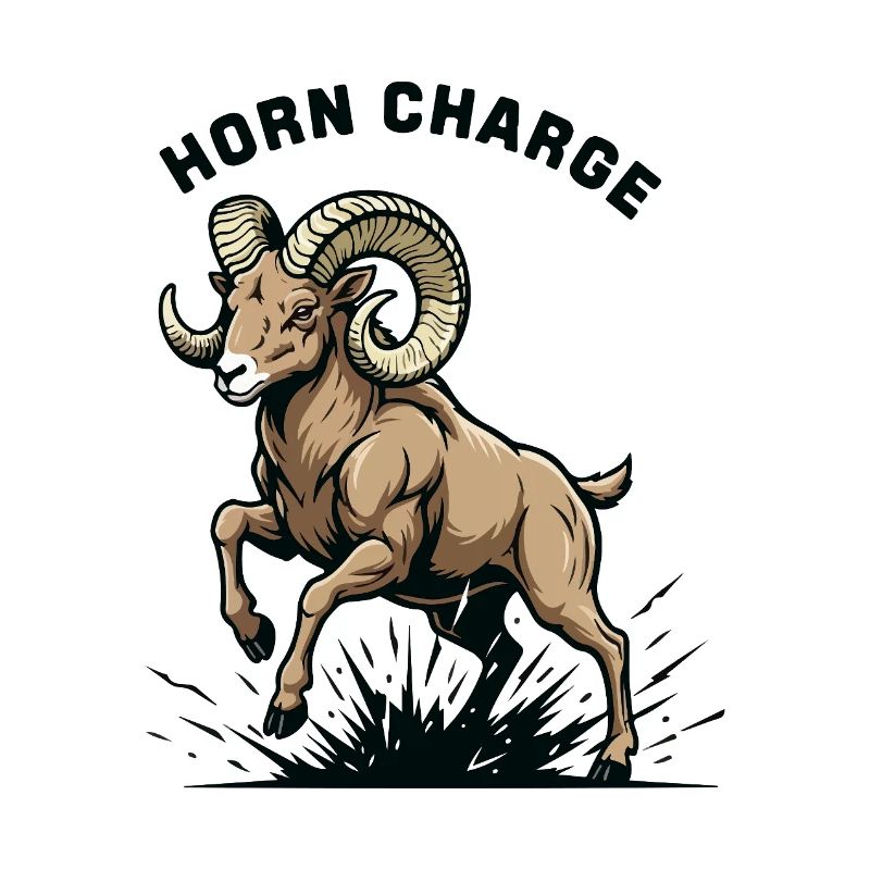 Horn Charge Ram Force Mountain