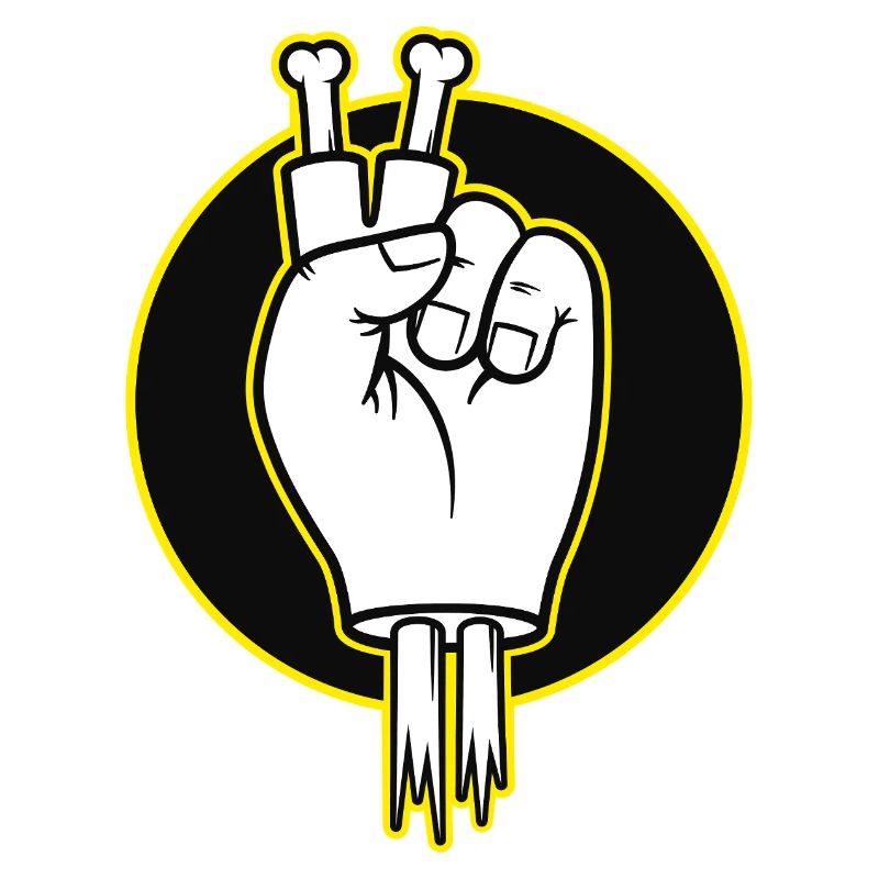 Bone Fingers Siegeszeichen