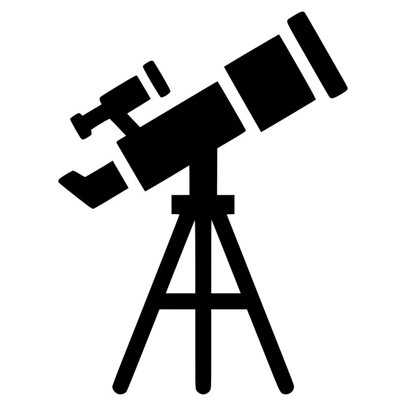 Telescope Silhouette Stars