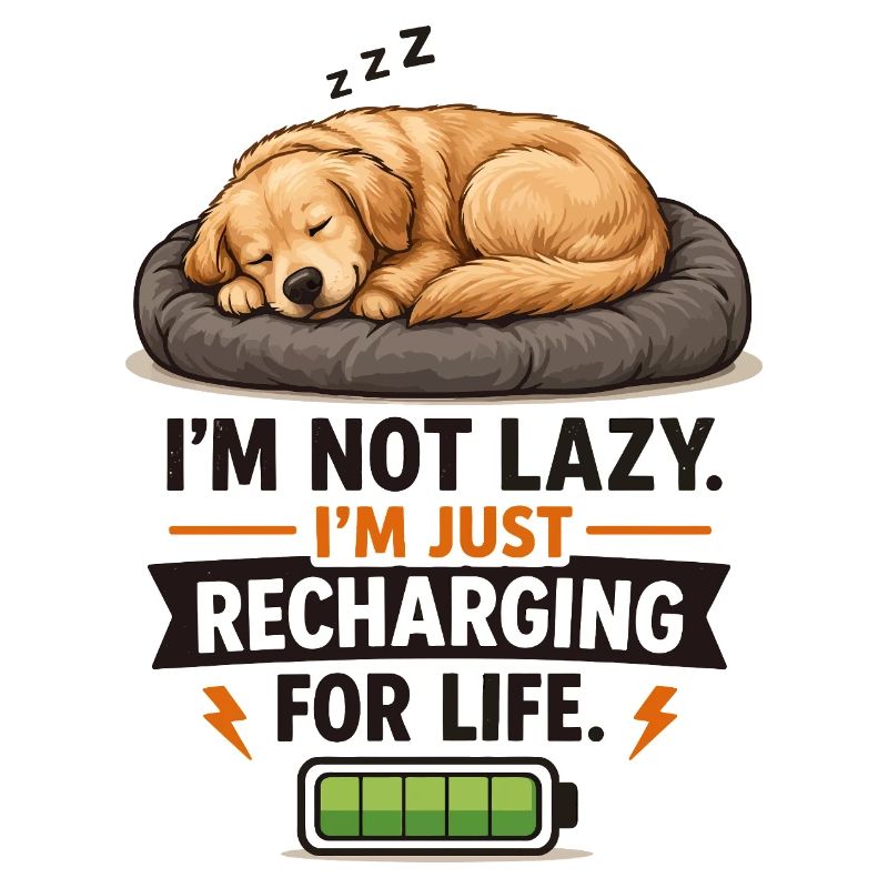 Mode Recharge : Chiot endormi