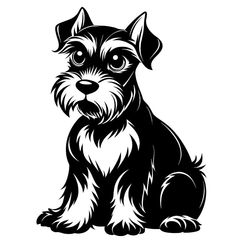 Schnauzer Black Line