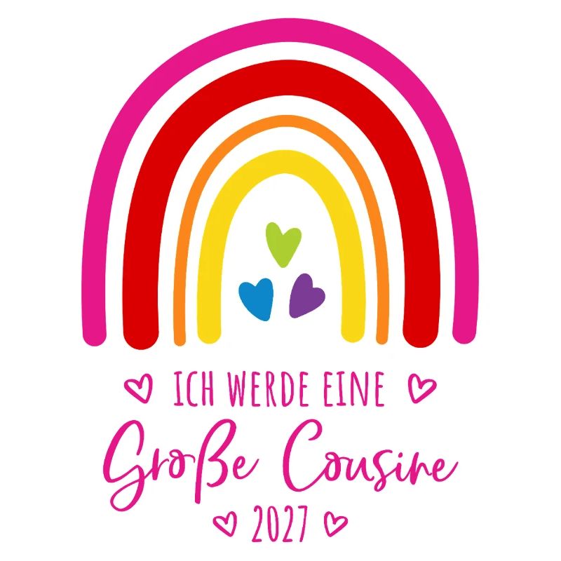 Ich werde eine Große Cousine 2027 Regenbogen