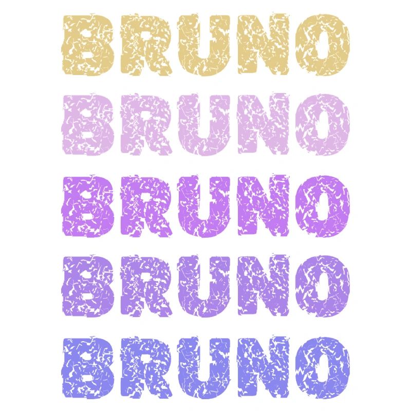 Bruno Repeated Pastel Letters