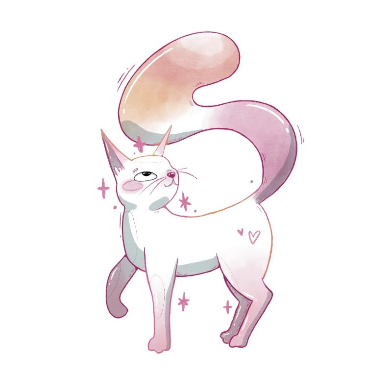 Fierté lesbienne chatte mignonne