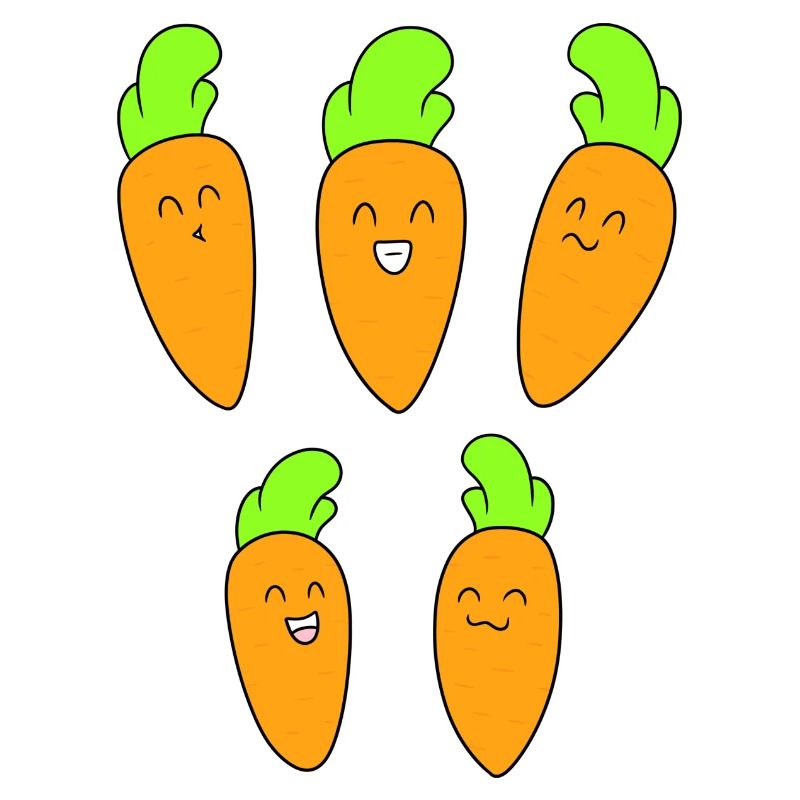 Cute carrot face