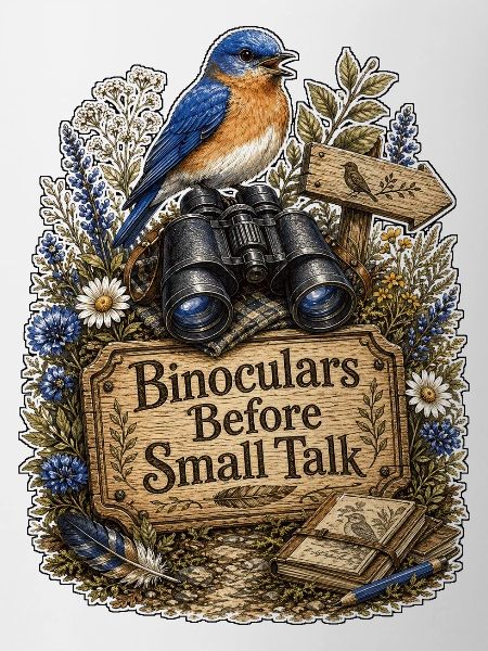 Binoculars Before Small Talk Clouds