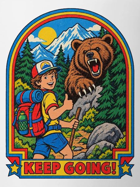 Wanderer trifft Bär Patch