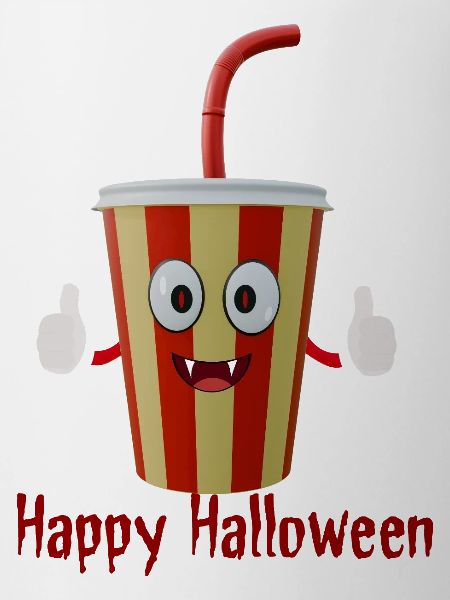 Frohen Halloween-Cola-Becher