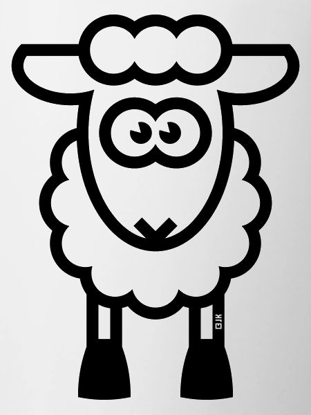 Schaf / Schäfchen / Lamm / Lämmchen (Black)