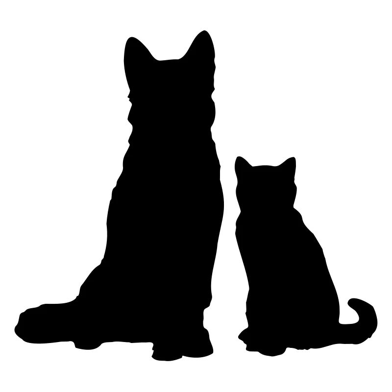 Hund mit Katze / dog with cat / chien avec chat